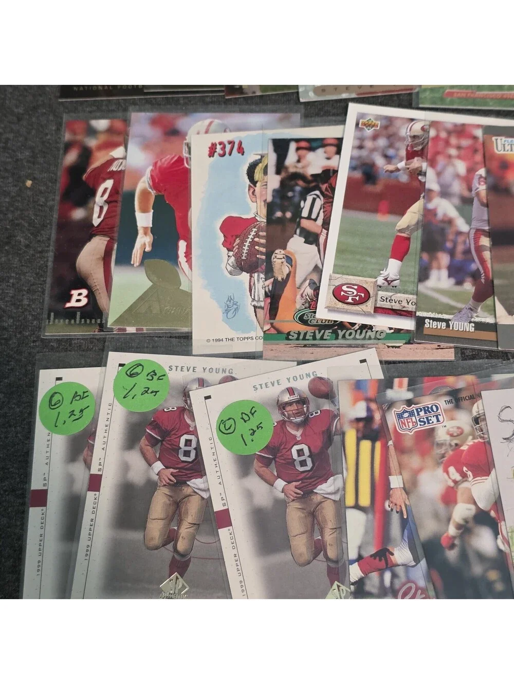 Steve Young 51 Card Lot Inserts Base 90s49ers HOF
